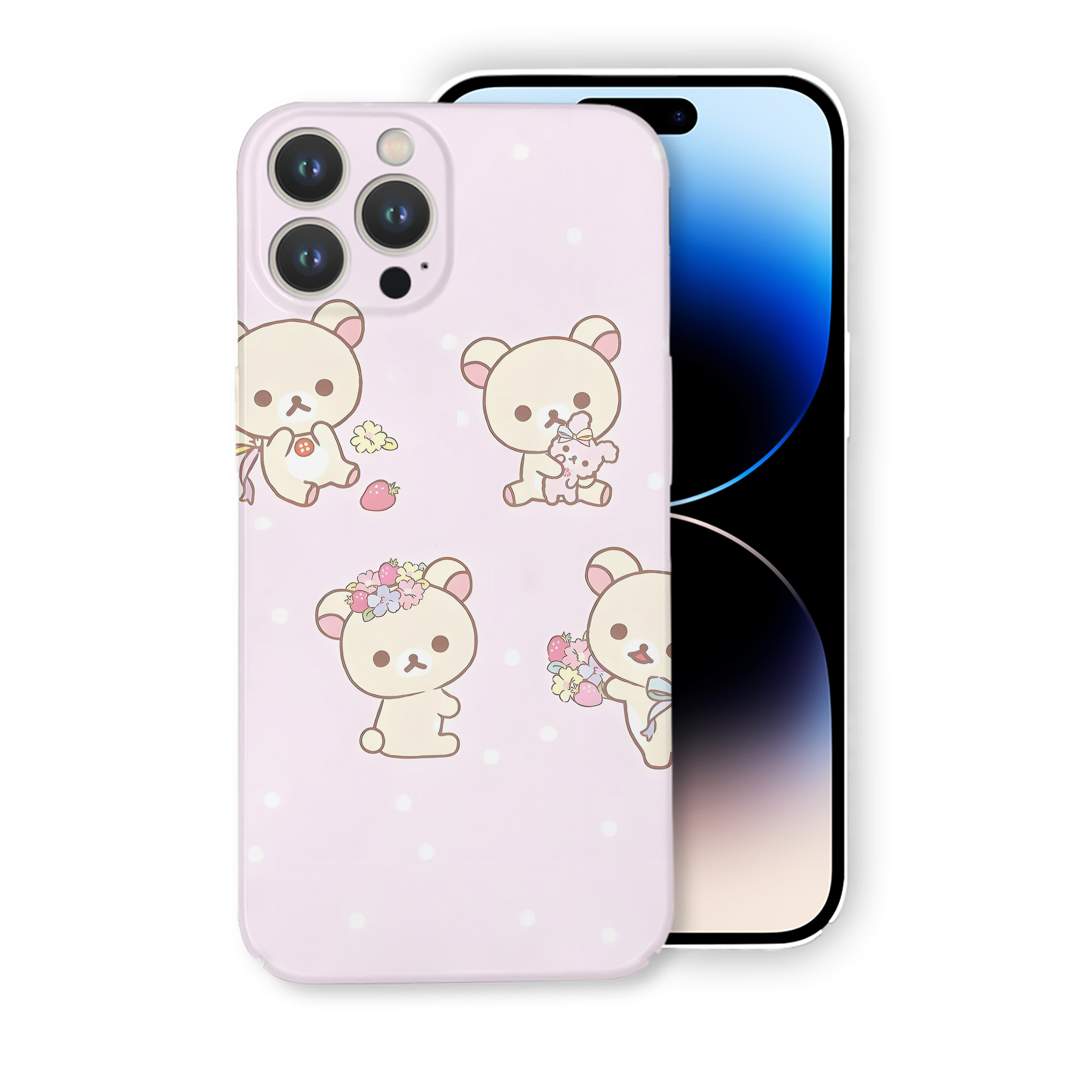 （画像用） リラックマ リラックマ キイロイトリ Rilakkuma Korilakkuma Kiiroitori 【iPhone 14シリーズ対応】ハードケース